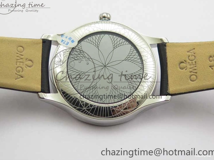 0410 StreetReady Ladies’ De Ville Trésor Diamond SS 3AF 1:1 Best Edition White MOP Dial RG Markers On Black Fabric strap Swiss Quartz 7884